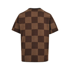 L's Checkerboard T-shirt - Brown