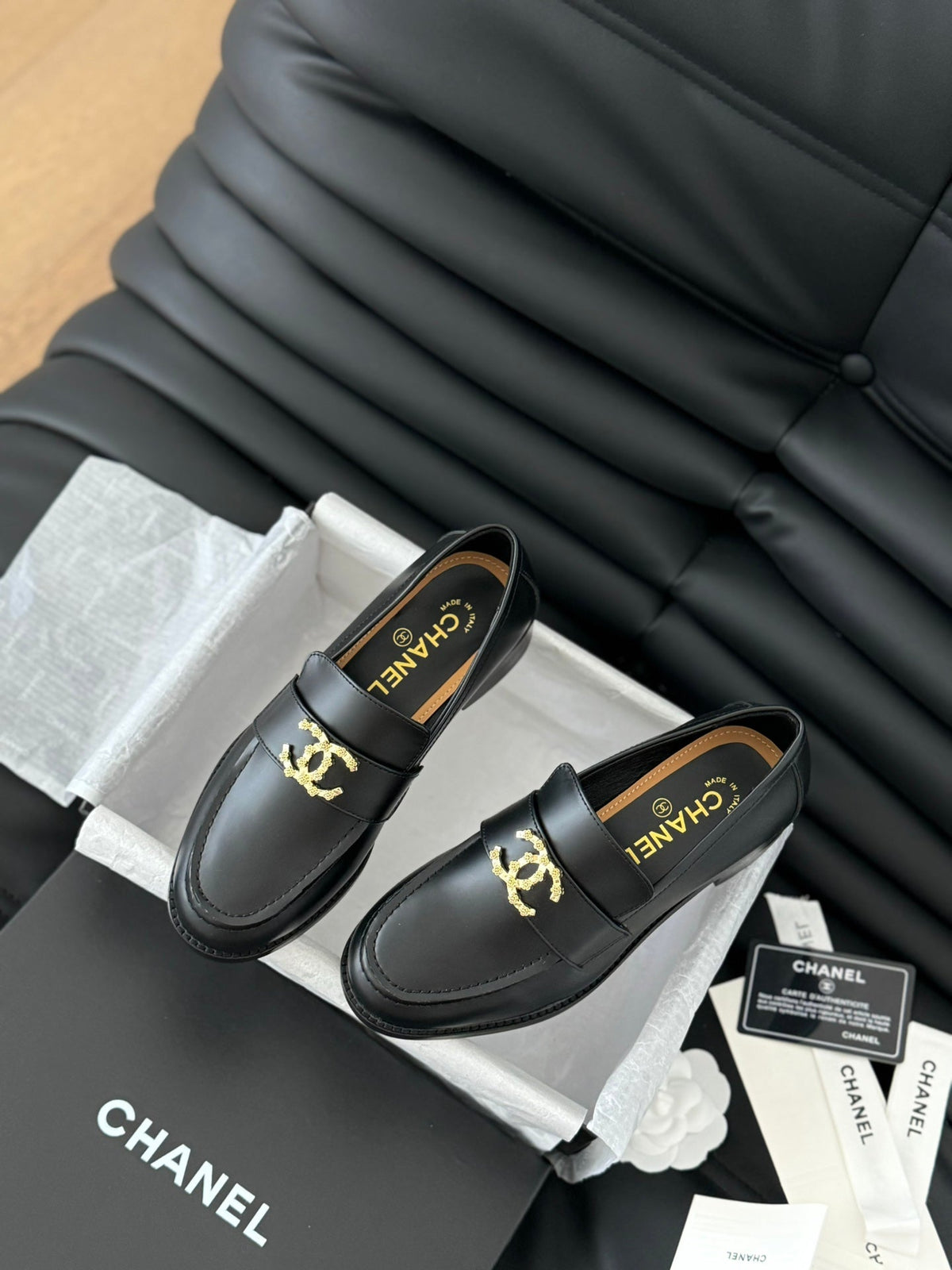 new double C buckle Mary Jane loafers