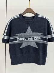 crew neck knitted T-shirt