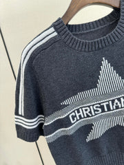 crew neck knitted T-shirt