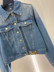 lapel denim jacket