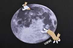 Moon Embroidered Rabbit Short Sleeve