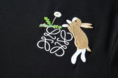 embroidered bunny short sleeves