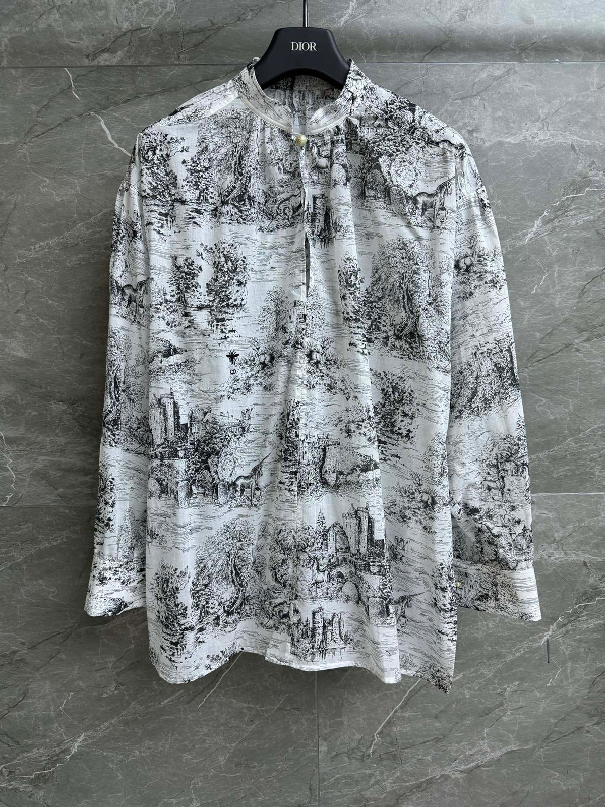 Buttoned all over printed shirt