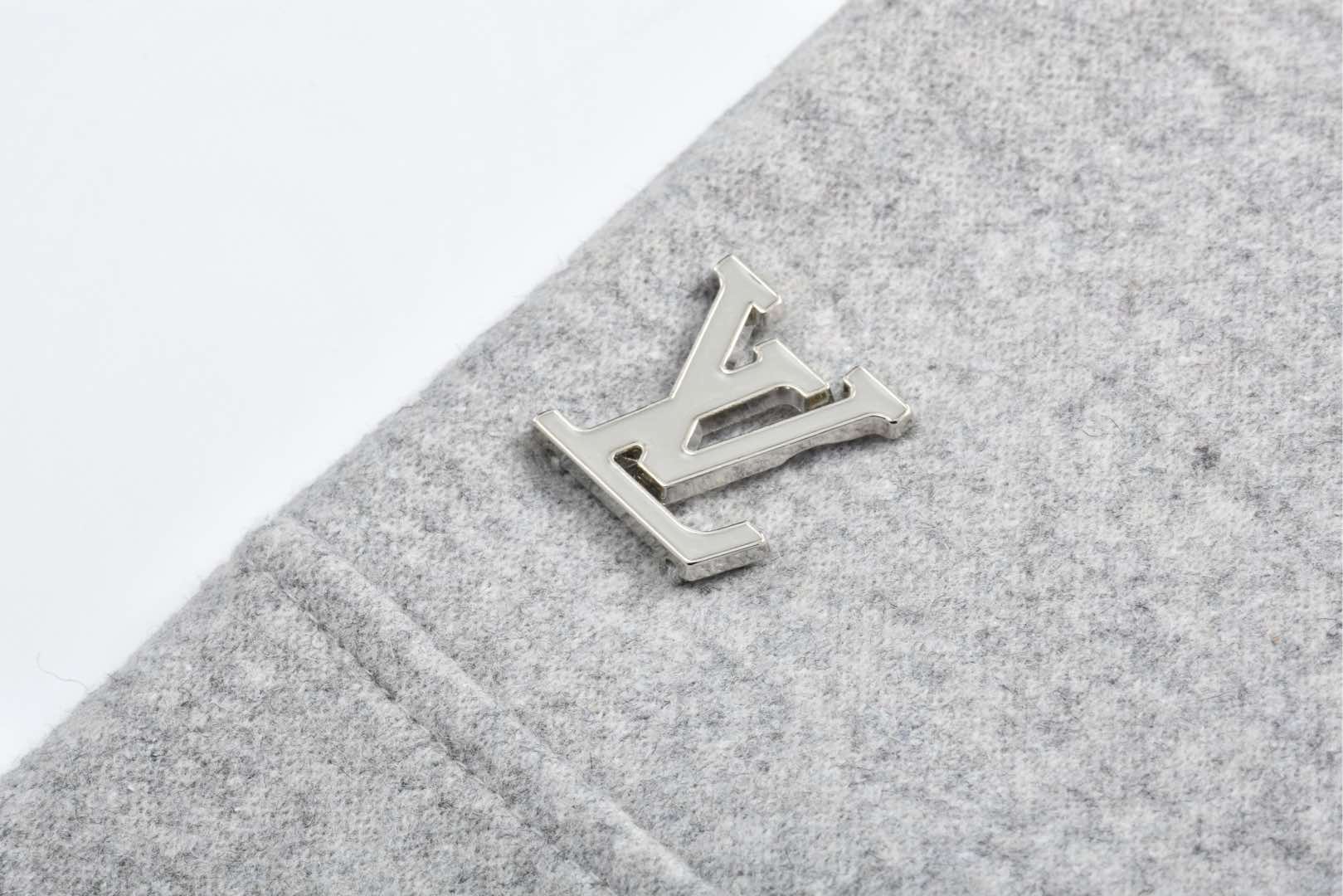 Logo wool cargo trousers