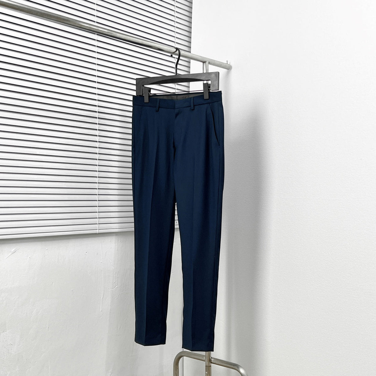 Dark blue trousers