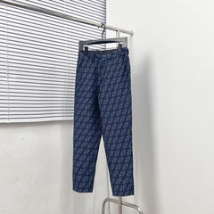 Labyrinth jacquard trousers