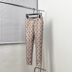 Horsebit jacquard trousers