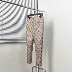 Horsebit jacquard trousers