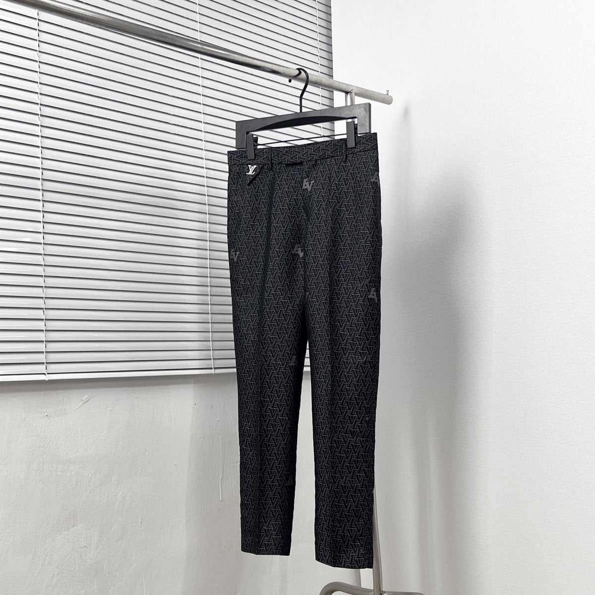 All-over standout jacquard trousers