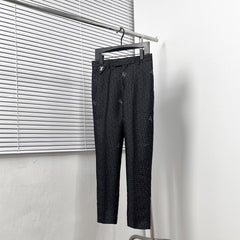 All-over standout jacquard trousers