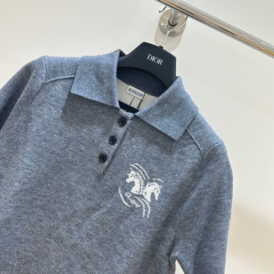 War horse jacquard Polo short sleeves