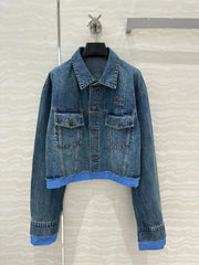 Intellectual preppy denim denim jacket