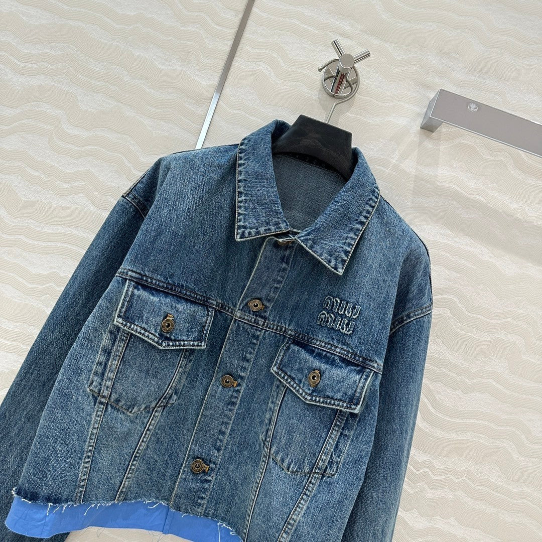 Intellectual preppy denim denim jacket