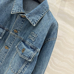 Intellectual preppy denim denim jacket