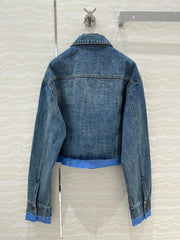 Intellectual preppy denim denim jacket