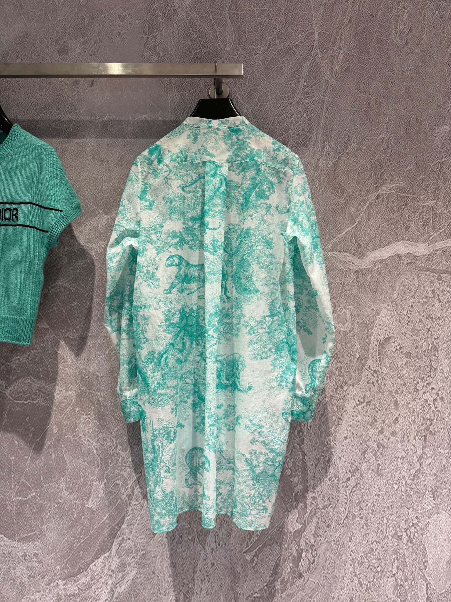 Mint Animal Print Shirt