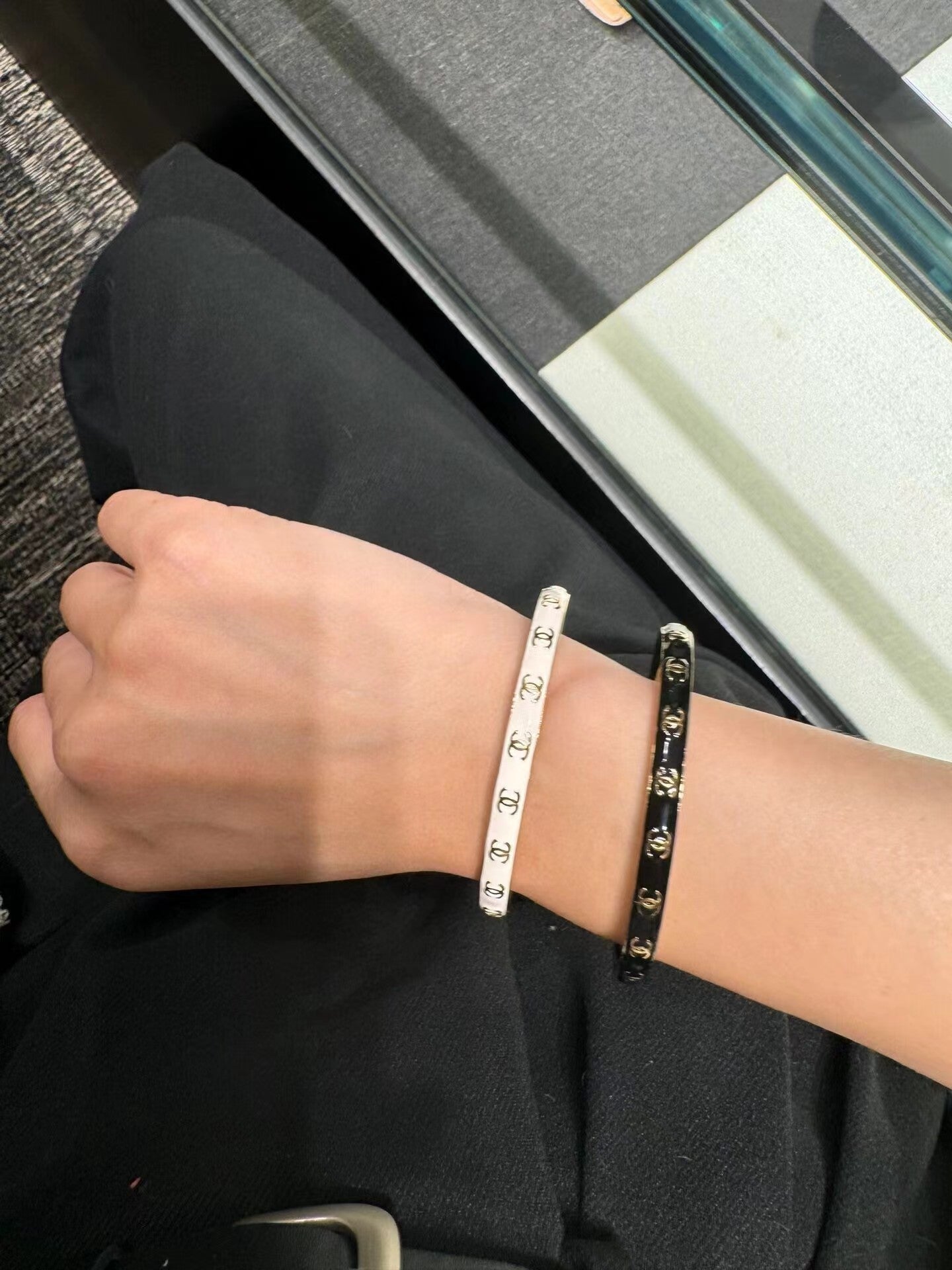 new thin logo bracelet