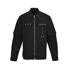 Detachable zippered work jacket