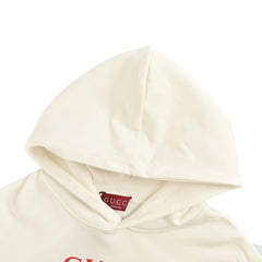 Colorblocked Square Logo Print Hooded Sweatshirt