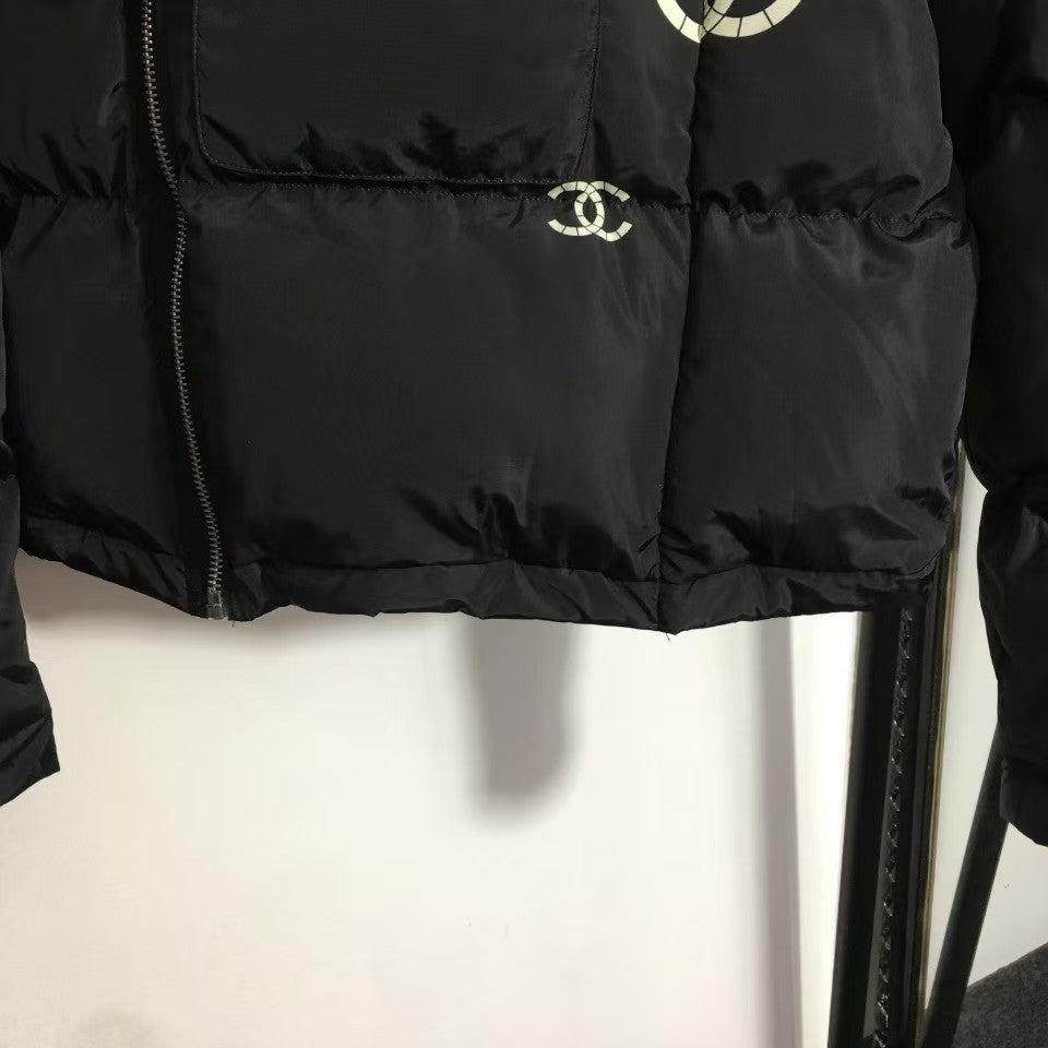 New Logo Plush Down Jacket