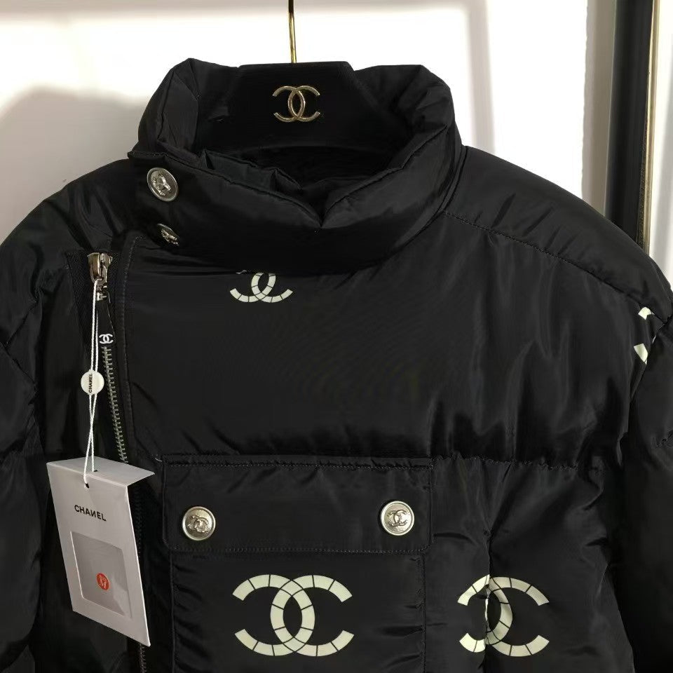 New Logo Plush Down Jacket