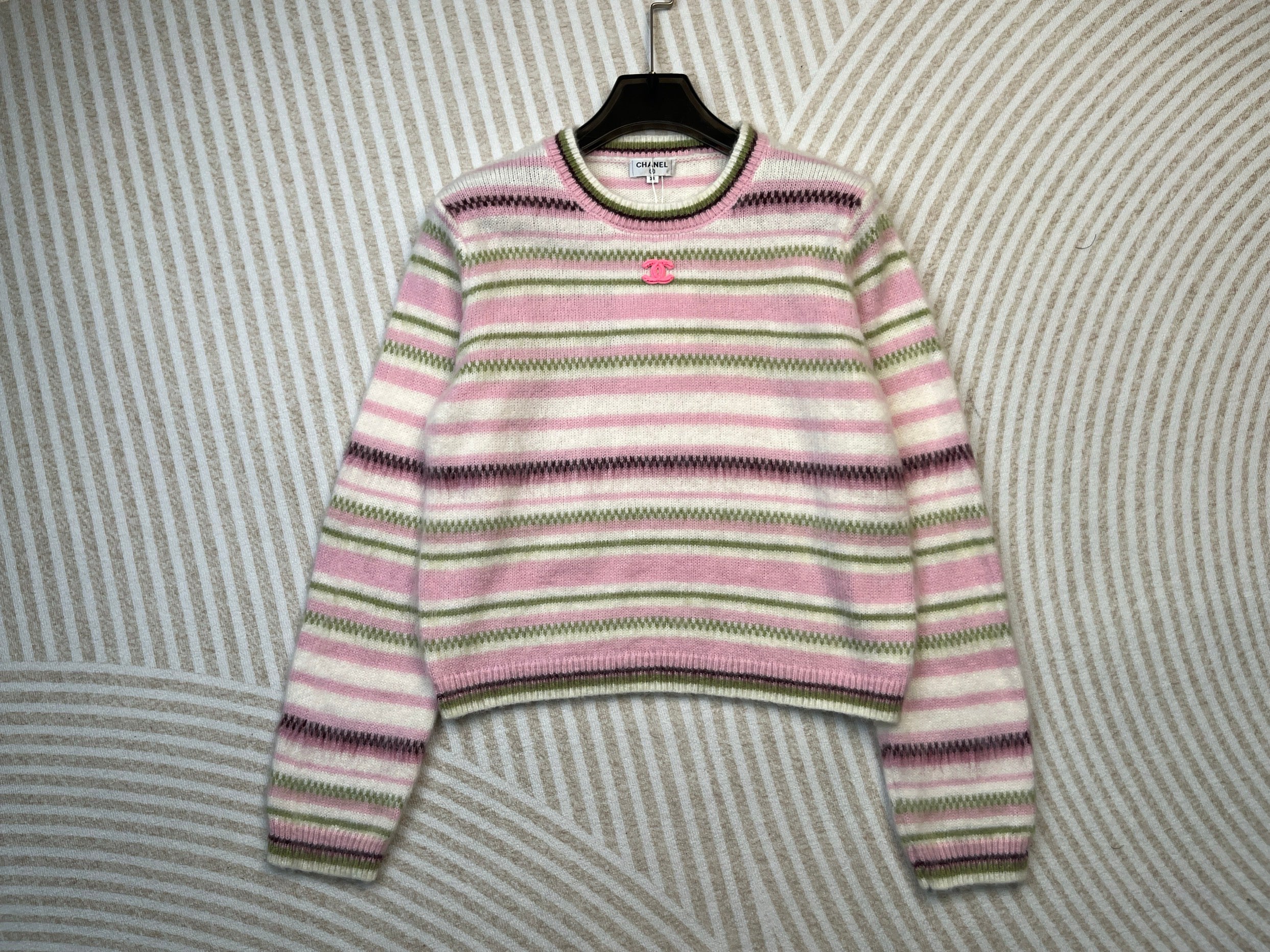 Colorblock crewneck sweater