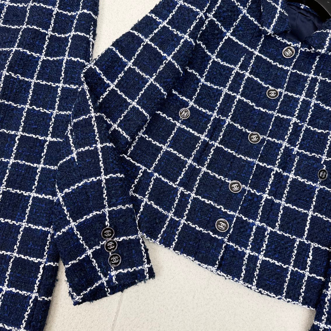 Blue woven suit