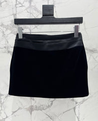 Pleated silk high waist A-line shorts