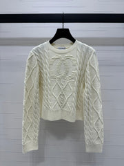 Autumn and winter new knitted round neck pullover jumper