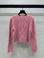 Autumn and winter new knitted round neck pullover jumper