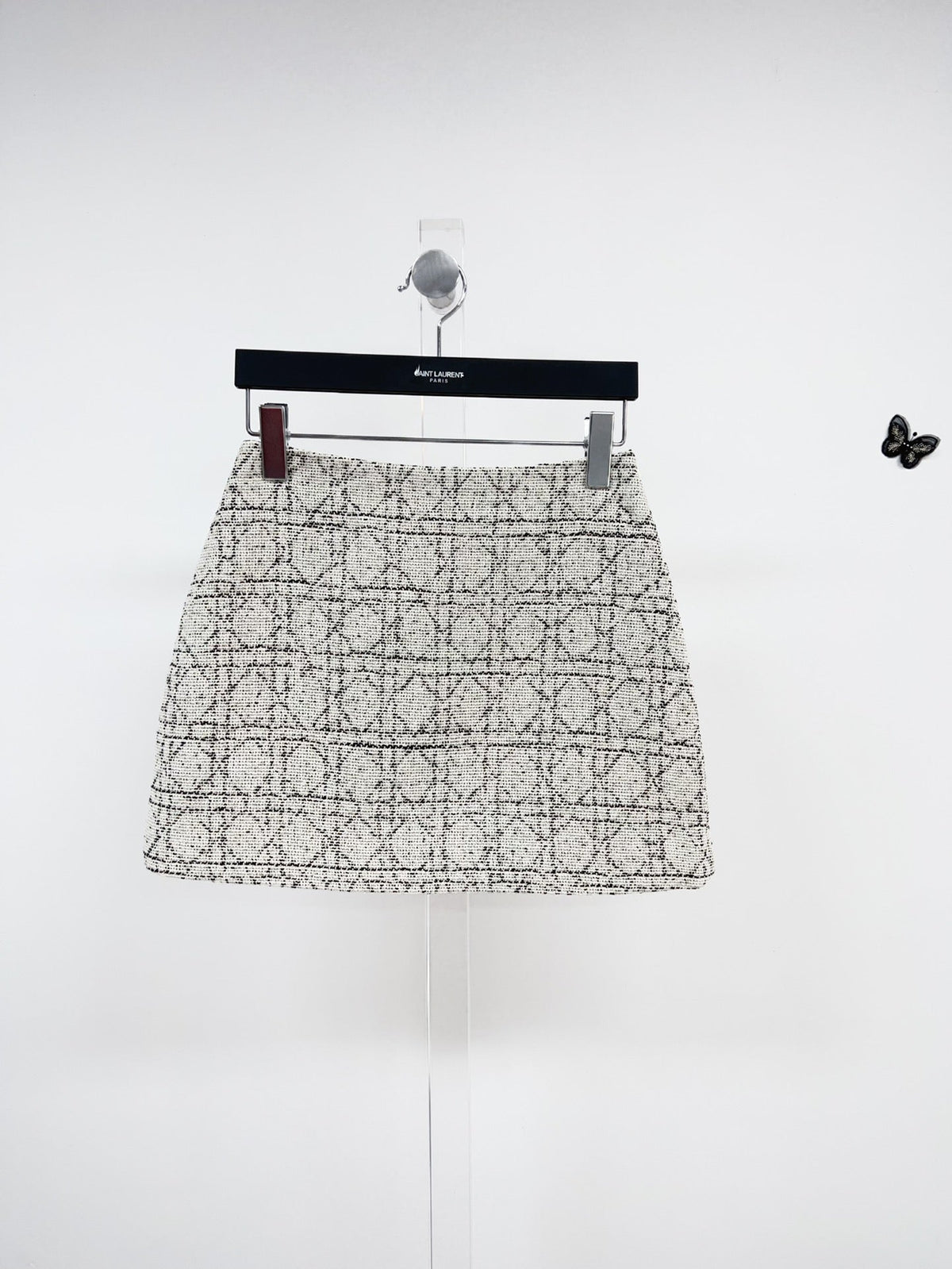 houndstooth woven skirt