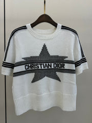 crew neck knitted T-shirt