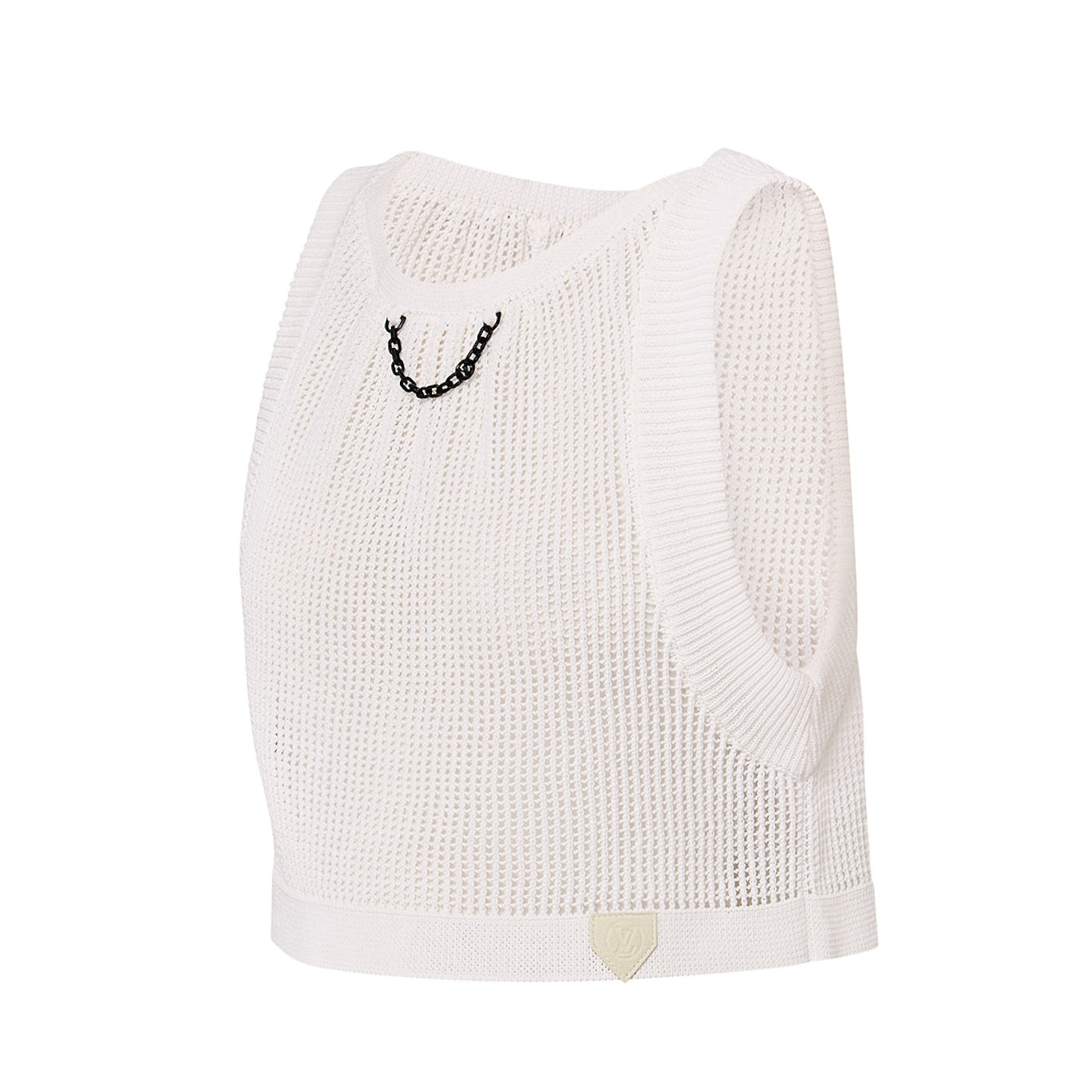 hollow knitted vest