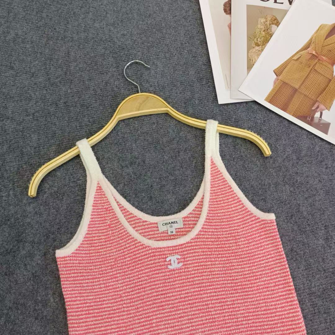 logo knitted camisole