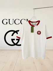 letter embroidered t-shirt