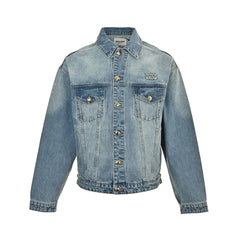 appliqué denim jacket