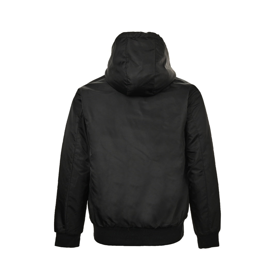 lambswool hooded jacket