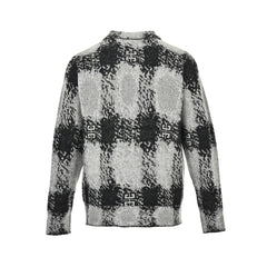 plaid mohair sweater