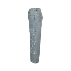 Aged Jacquard Jeans