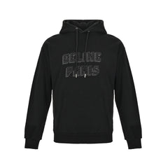 Riveted diamond lettered hooded sweatshirt