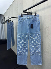 jacquard jeans