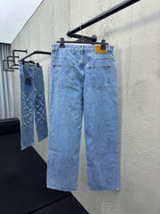 jacquard jeans