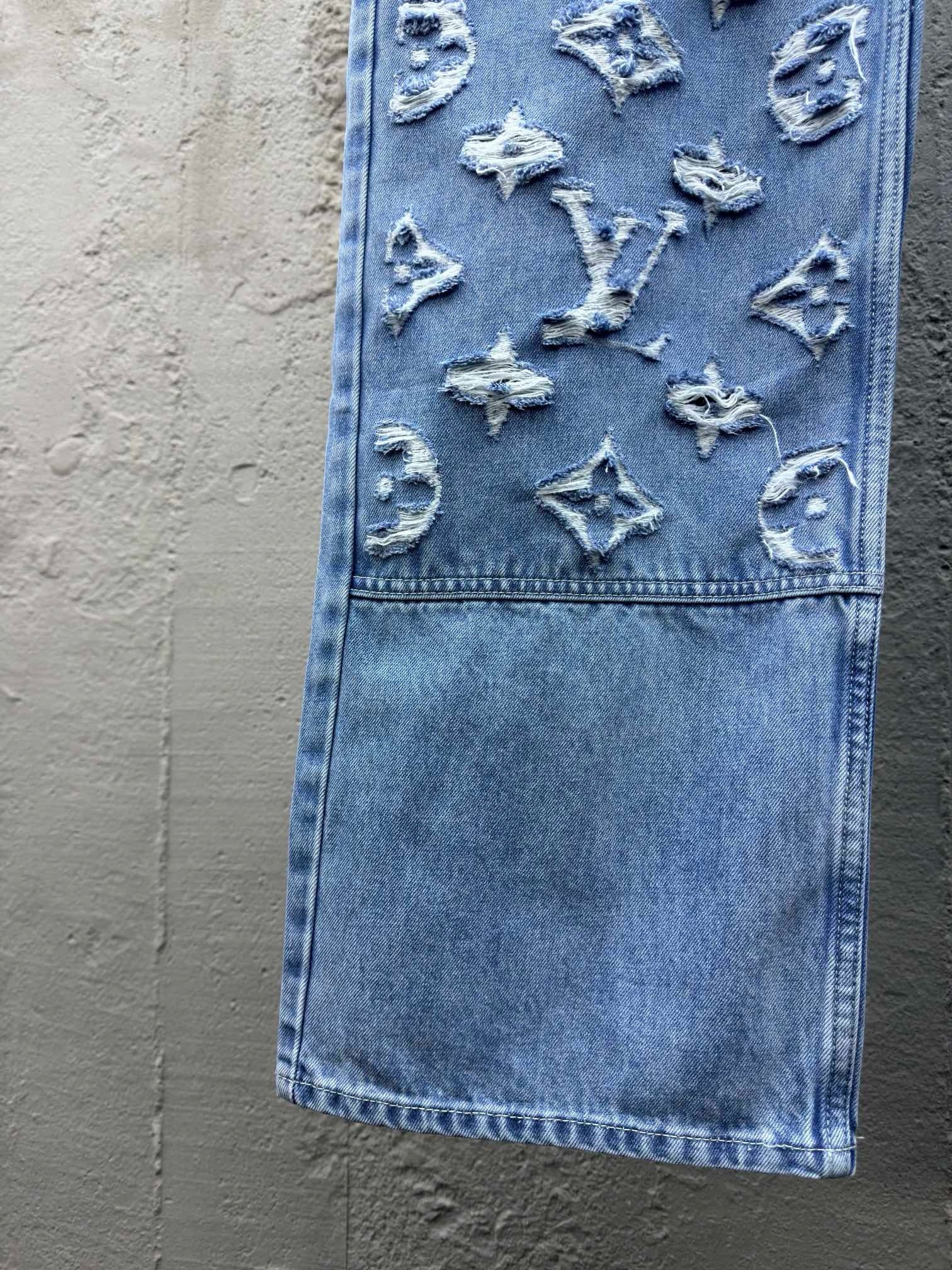 jacquard jeans