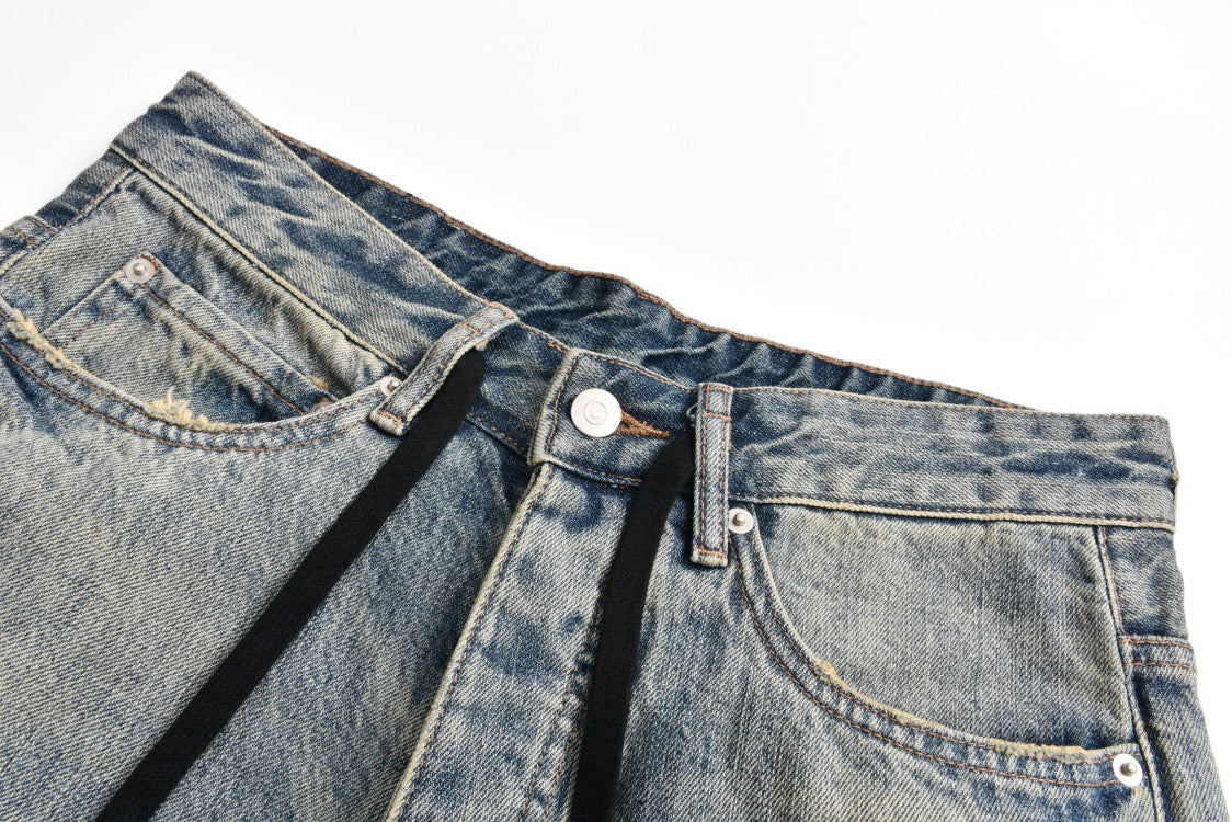 Drawstring jeans