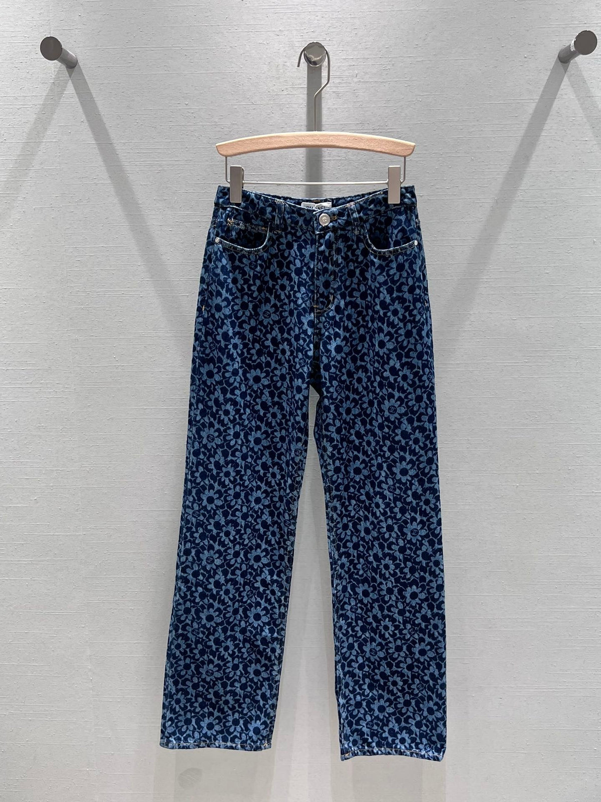 NEW CC Full floral jacquard denim