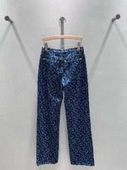 NEW CC Full floral jacquard denim