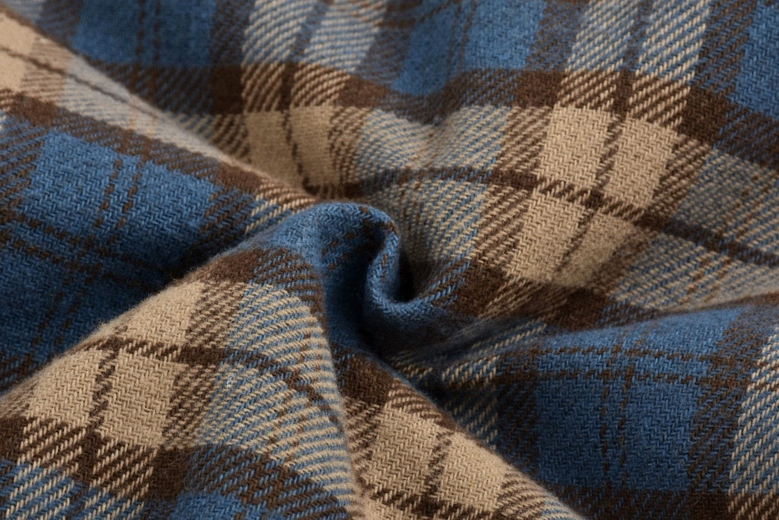 Checked wool jacket