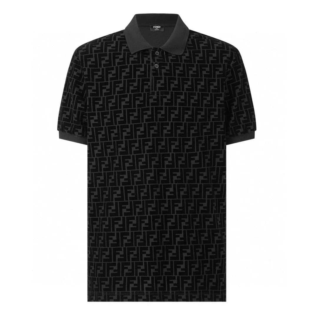 All-over printed double F Polo short sleeves