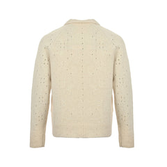 wool cutout lapel sweater